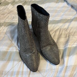 rag & bone Black and White Ankle Booties